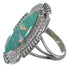 Southwest Silver Jewelry Turquoise Opal Ring Size 7-1/4 TX45587